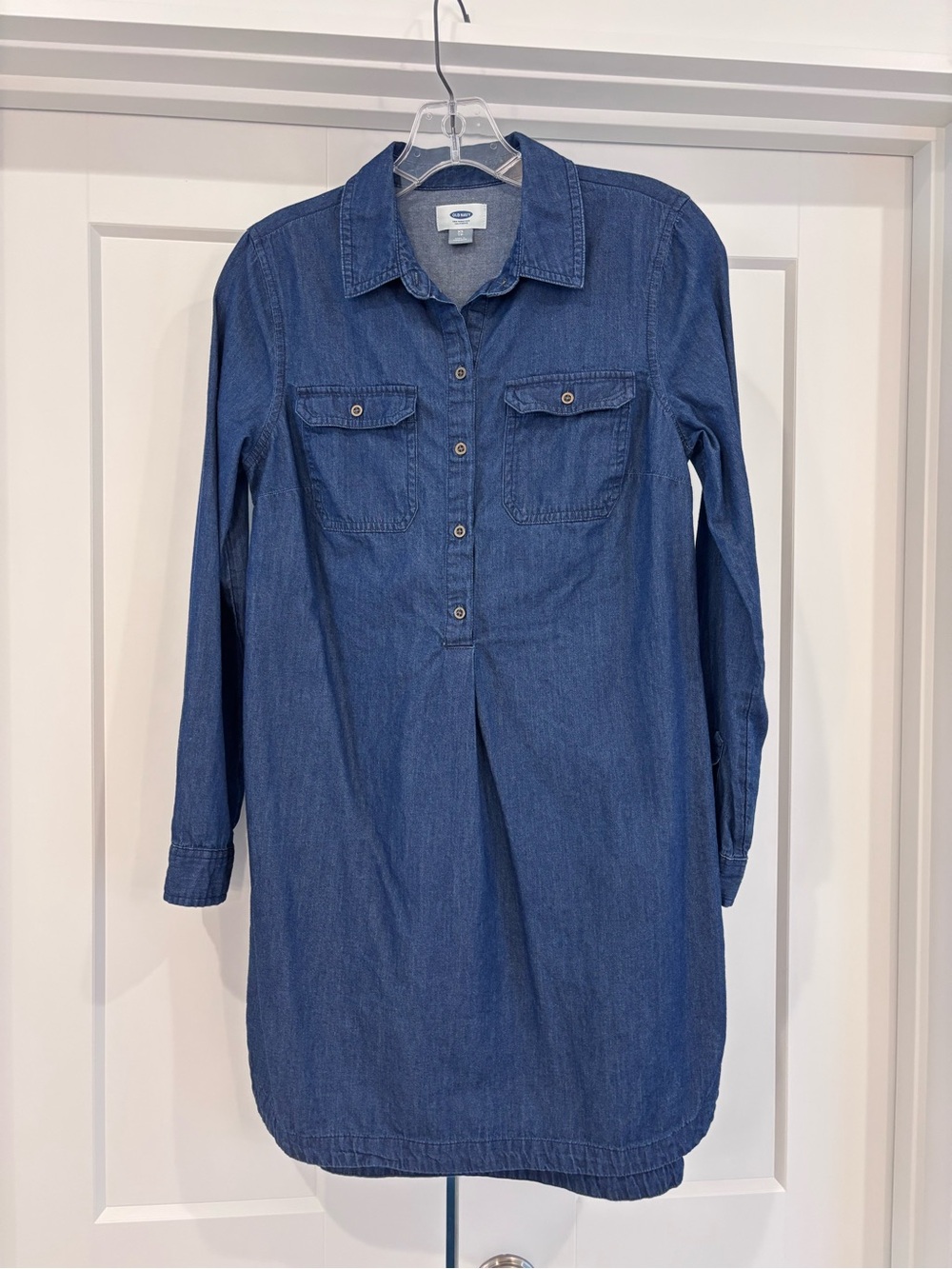 Old Navy Blue Denim Shirt Dress